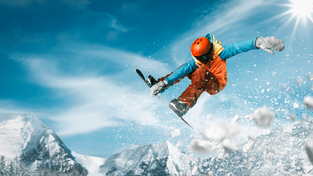 Trượt tuyết vào mùa đông là sự lựa chọn phổ biến