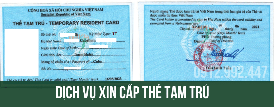 thẻ tạm trú cho người nước ngoài kết hôn với người Việt Nam